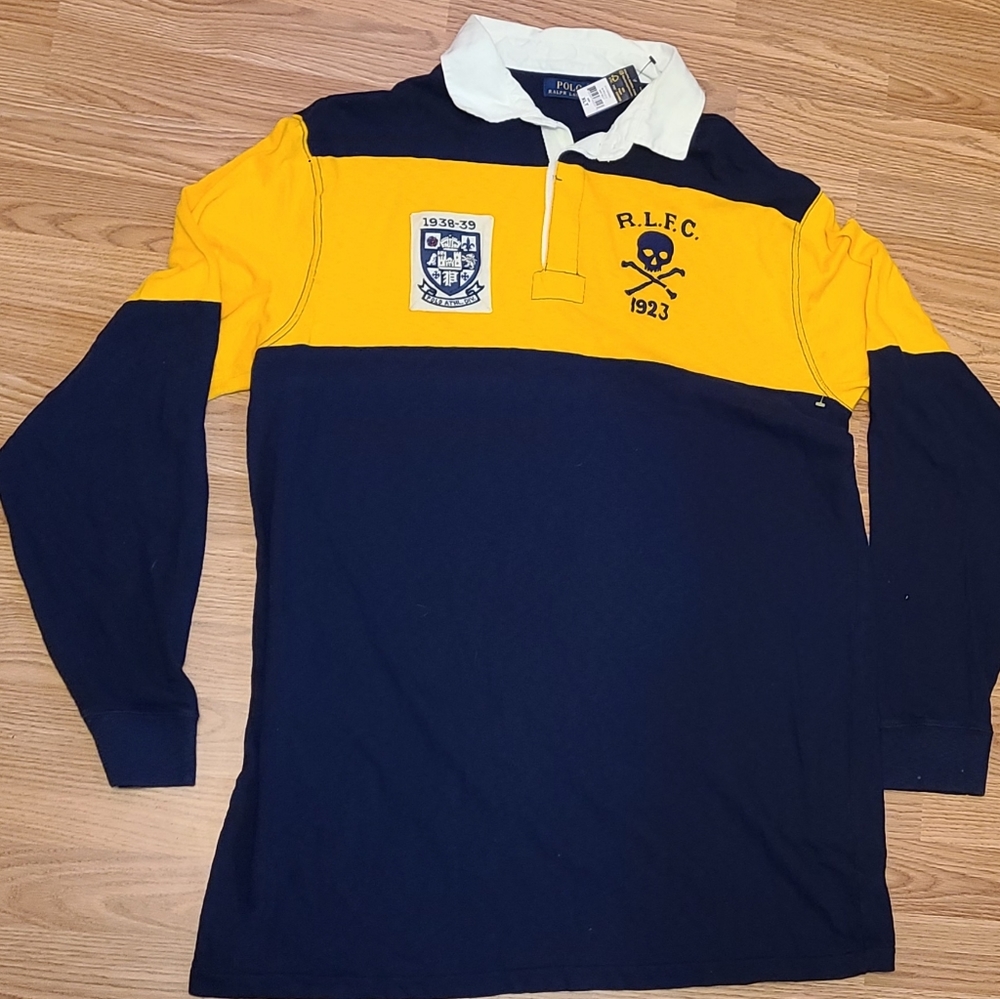 Polo Ralph Lauren Colorblock Skull Rugby Shirt